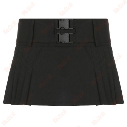 versatile leisure black short skirt